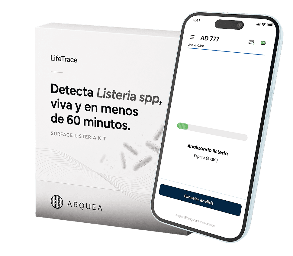 Surface Listeria Kit de Arquea — detector portátil para análisis de Listeria en superficies